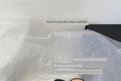 Two Tone Platform Slide Sandals