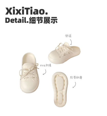 Platform Two Tone Mules