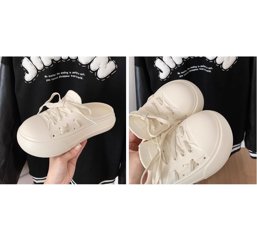 Platform Two Tone Mules