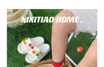 Platform Waffle Slide Sandals