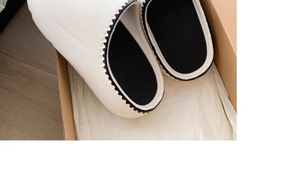 Platform Wavy Edge Slide Sandals