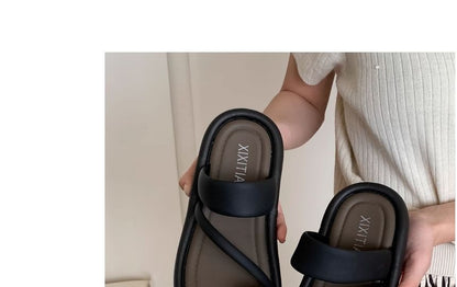 Plain Loop Toe Sandals