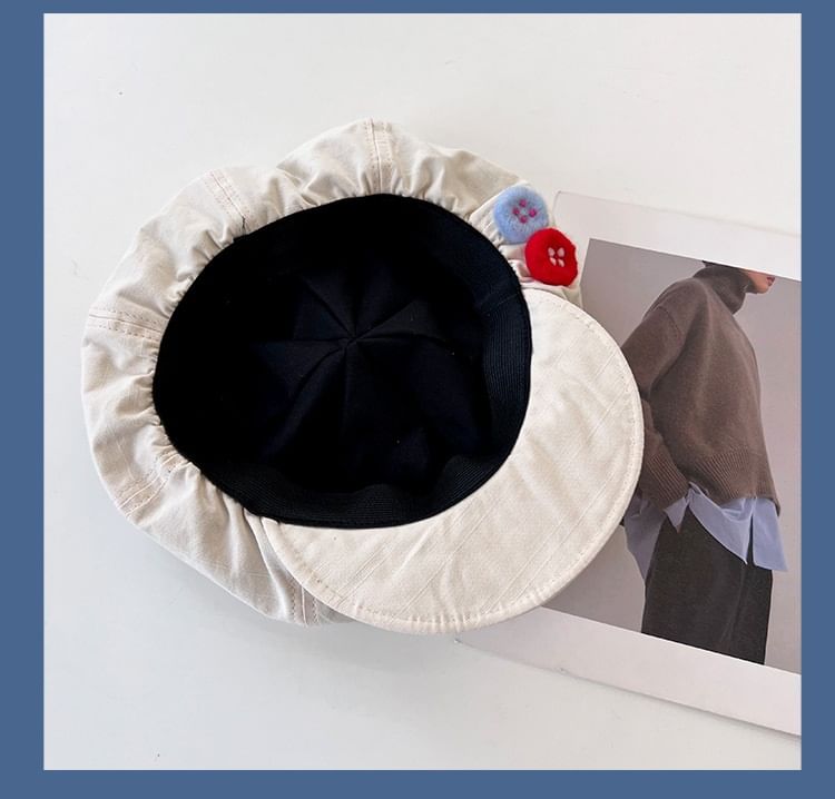 Button Newsboy Cap