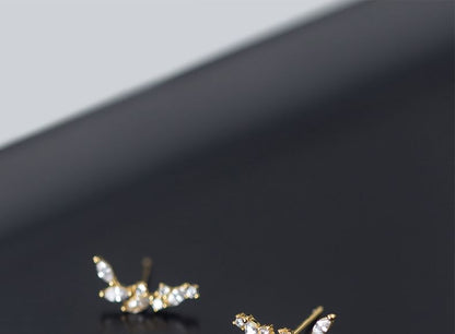 925 Sterling Silver Rhinestone Climber Earring