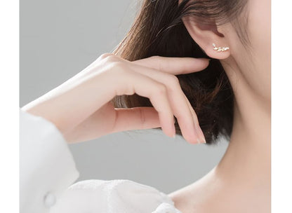 925 Sterling Silver Rhinestone Climber Earring