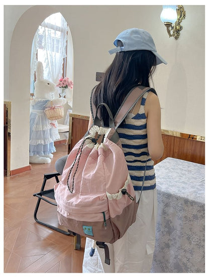 Sac à dos multi-poches bicolore