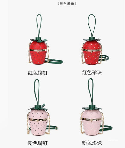 Bag Strap Chain Strawberry Bucket