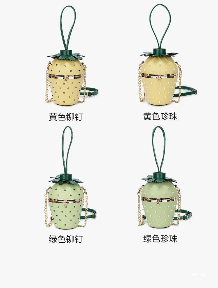 Bag Strap Chain Strawberry Bucket