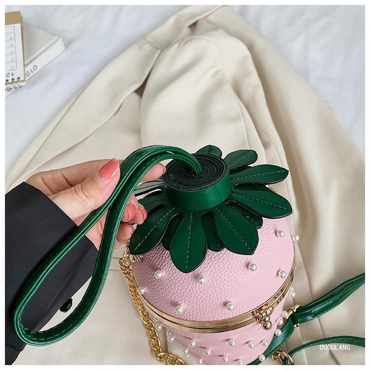 Bag Strap Chain Strawberry Bucket