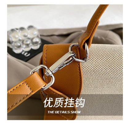 Handle Two Top Bag Crossbody Tone