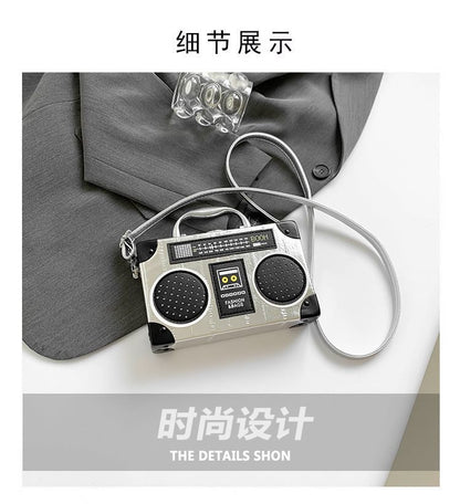 Bag Crossbody Handle Box Top Radio