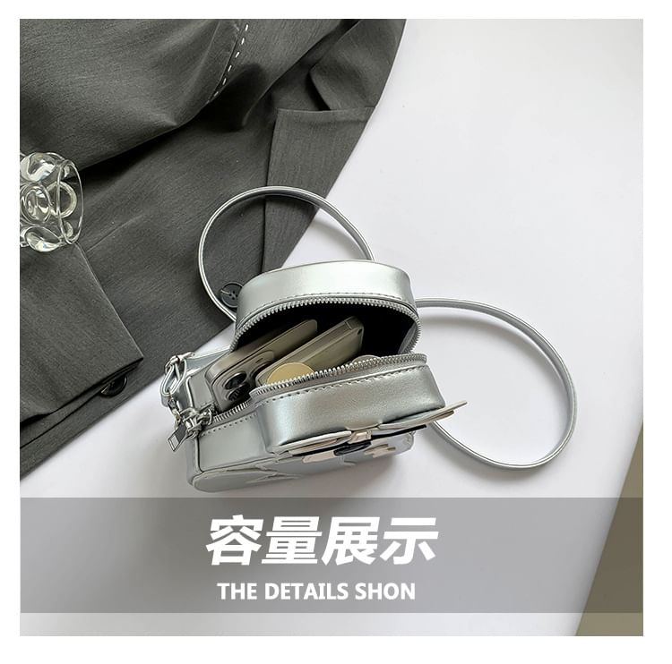 Dog Faux Leather Crossbody Bag