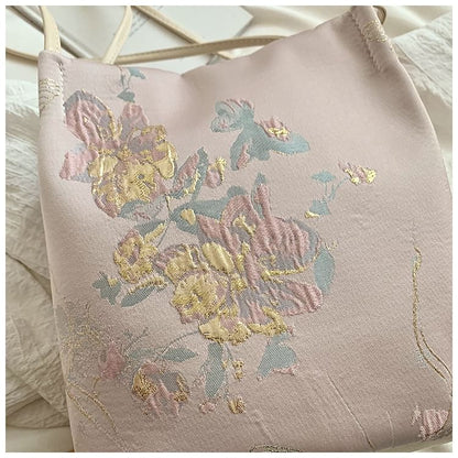Butterfly Jacquard Bucket Bag