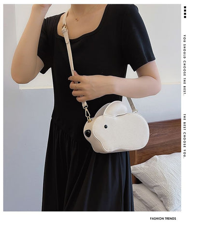 Rabbit Faux Leather Crossbody Bag