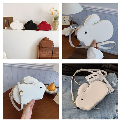 Rabbit Faux Leather Crossbody Bag