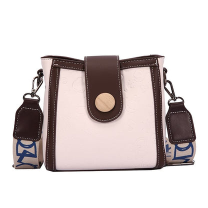 Bucket Patterned Faux Leather Bag