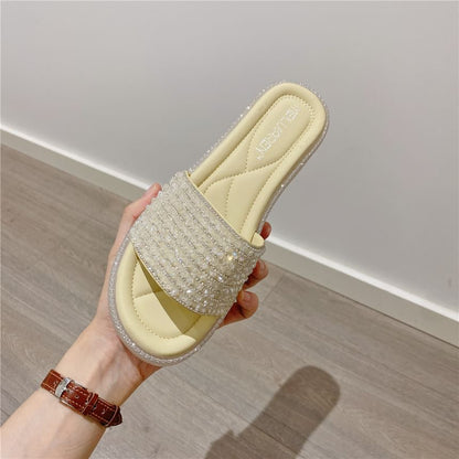 Rhinestone Slide Sandals