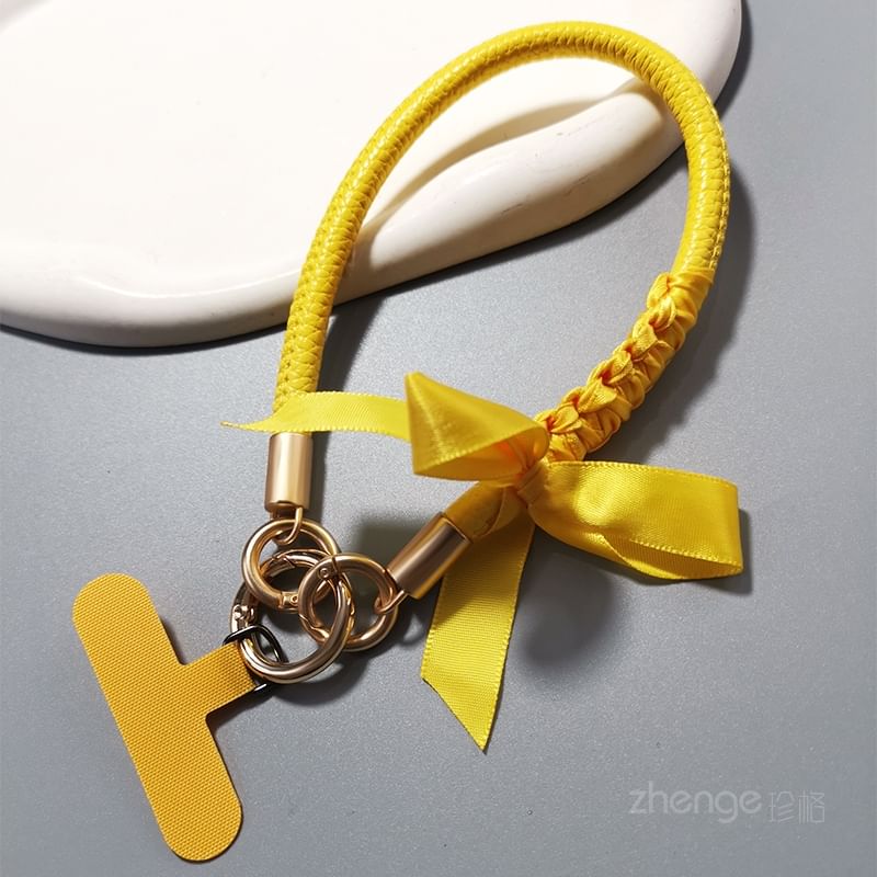 Ribbon Phone Strap with Lanyard Pad