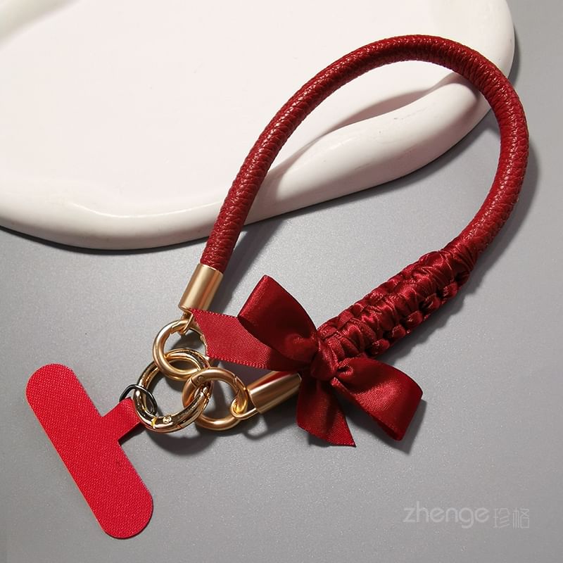 Ribbon Phone Strap with Lanyard Pad