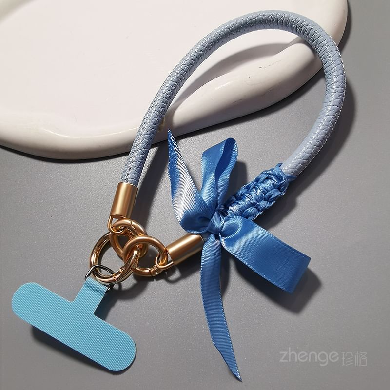 Ribbon Phone Strap with Lanyard Pad