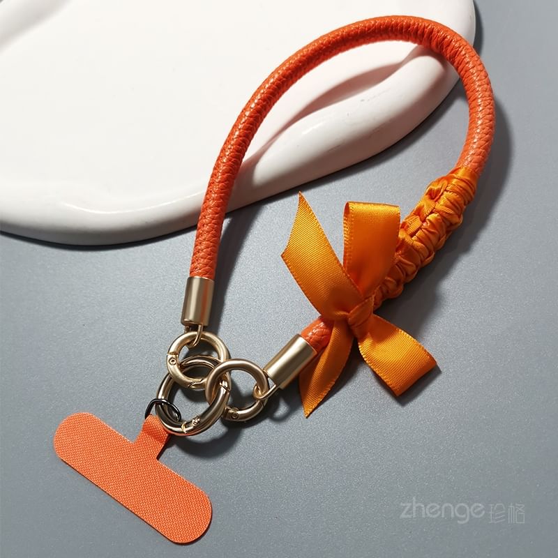 Ribbon Phone Strap with Lanyard Pad