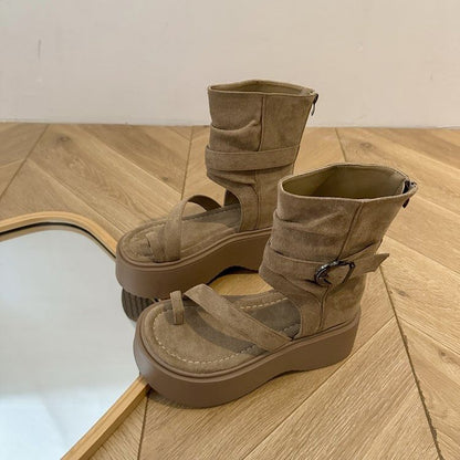 Toe Loop Platform Sandals