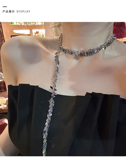 Metal Necklace Sequin