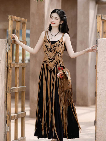 Spaghetti Strap Plain Maxi A