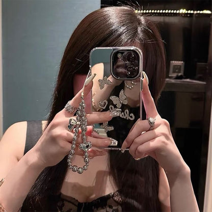 Strap Mirrored / Phone Butterfly Set Case