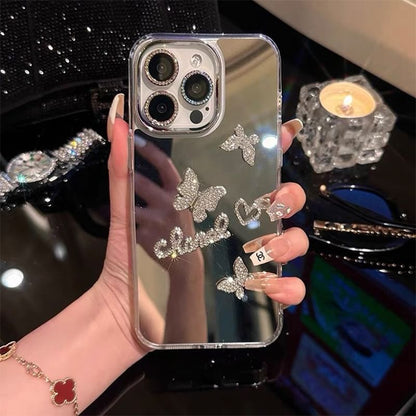 Strap Mirrored / Phone Butterfly Set Case