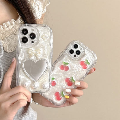 Cherry / Heart Mirrored Phone Case
