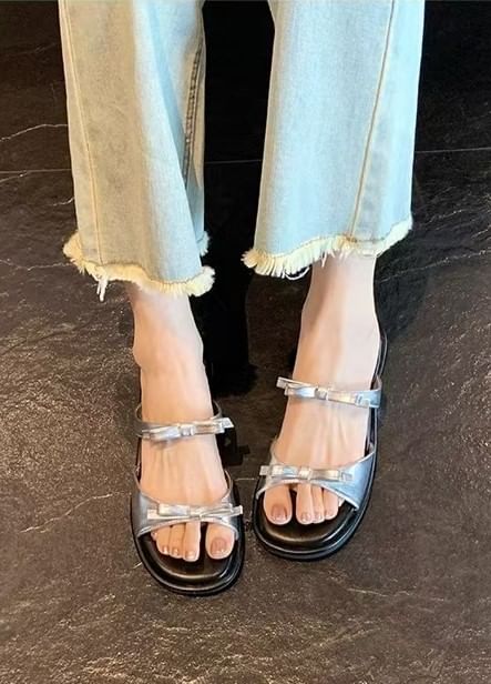 Bow Sandals Slide