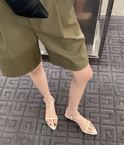 Strap Cross Criss Wedge Sandals Ankle