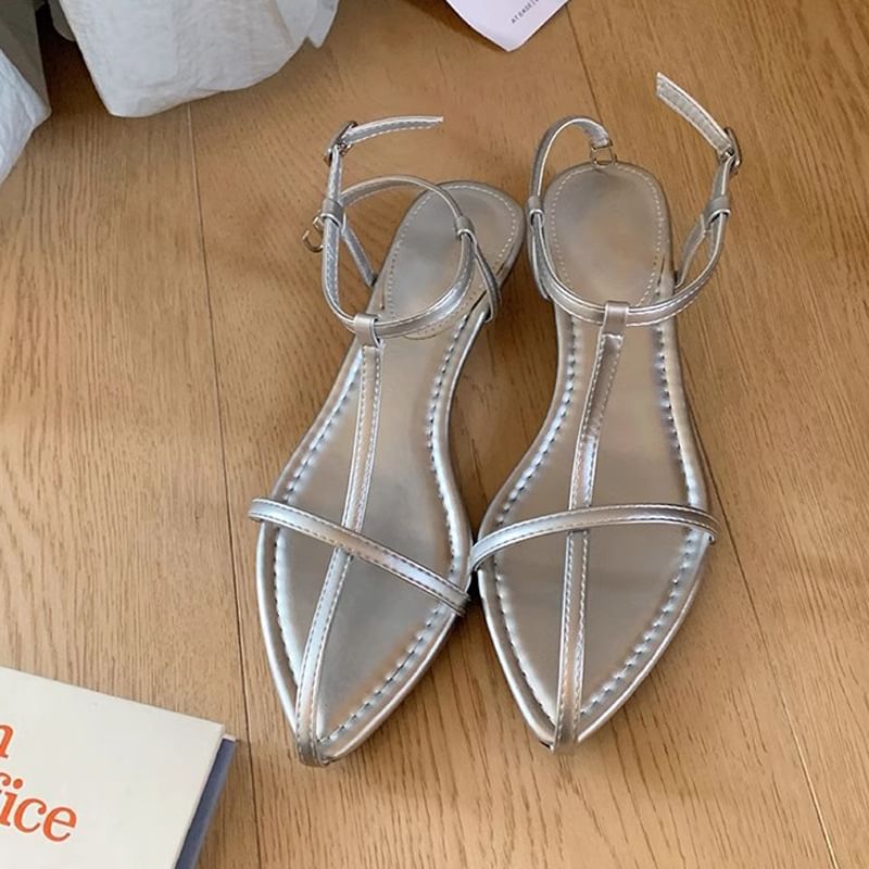 Strap Cross Criss Wedge Sandals Ankle