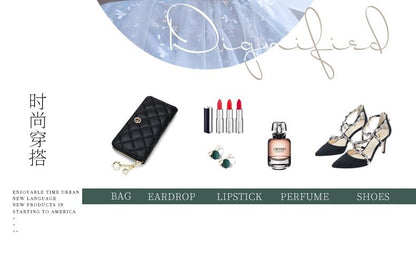 Flower Gown Puff-Sleeve Evening Sequin Embroidered A-Line