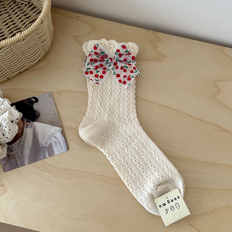 Patterned / Bow Accent Socks