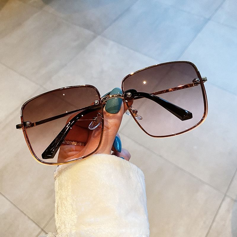 Gradient Square Frame Sunglasses