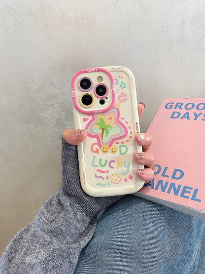 Strap Smiley Case Phone Set Star /