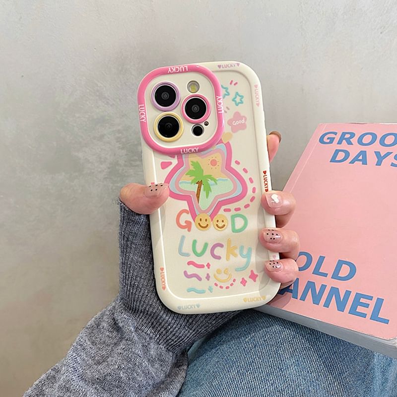 Strap Smiley Case Phone Set Star /