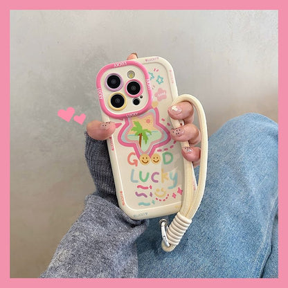 Strap Smiley Case Phone Set Star /