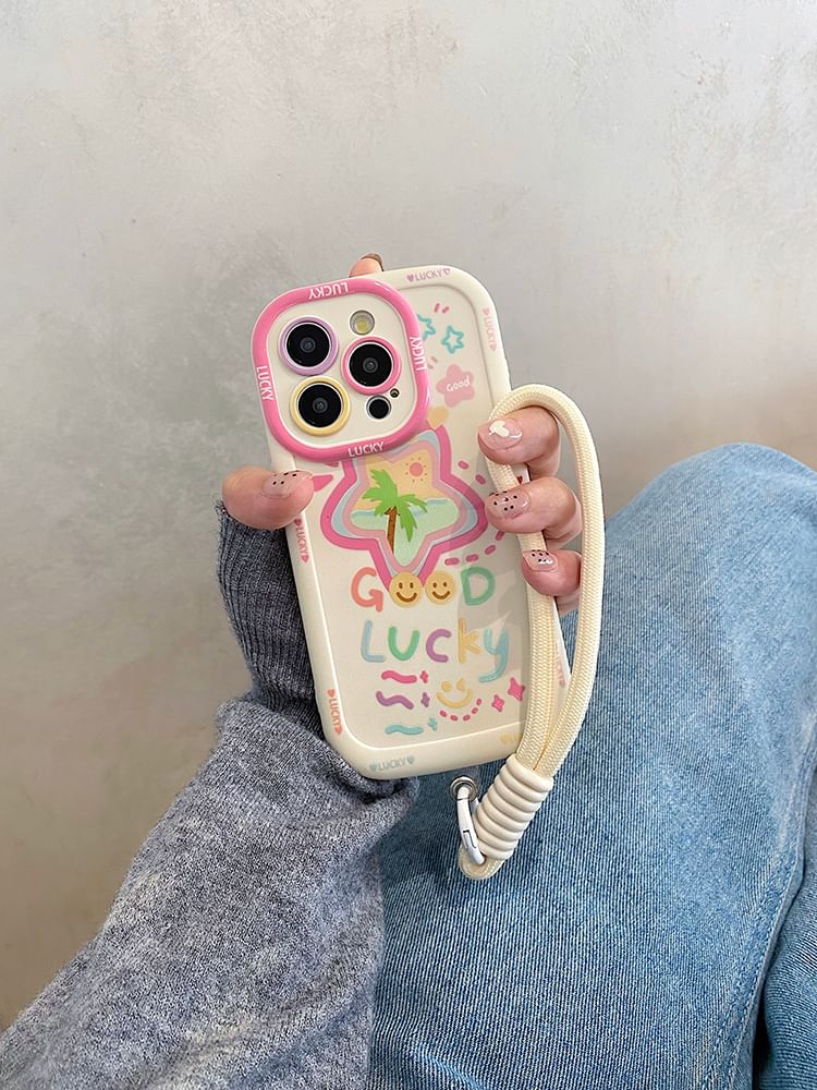 Strap Smiley Case Phone Set Star /