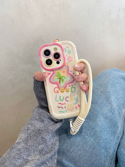 Strap Smiley Case Phone Set Star /