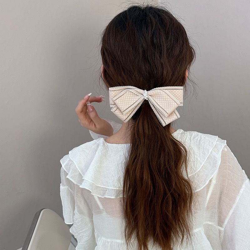 Bow Fabric Hair Clip