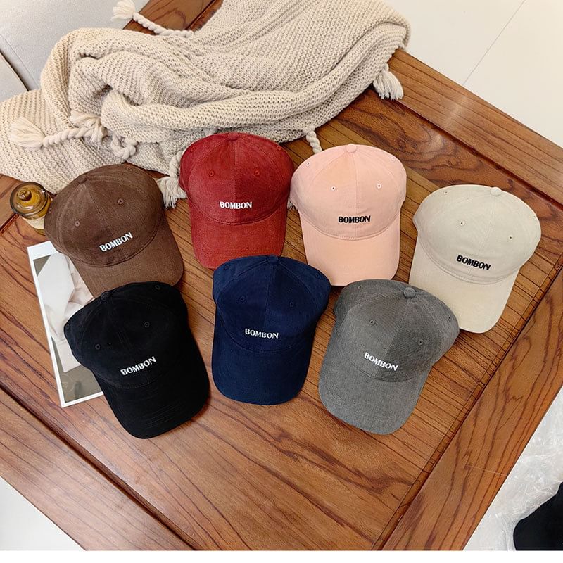 Cap Baseball Embroidered Lettering