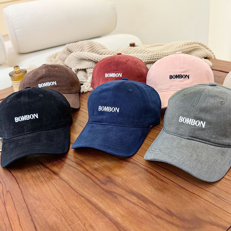Cap Baseball Embroidered Lettering