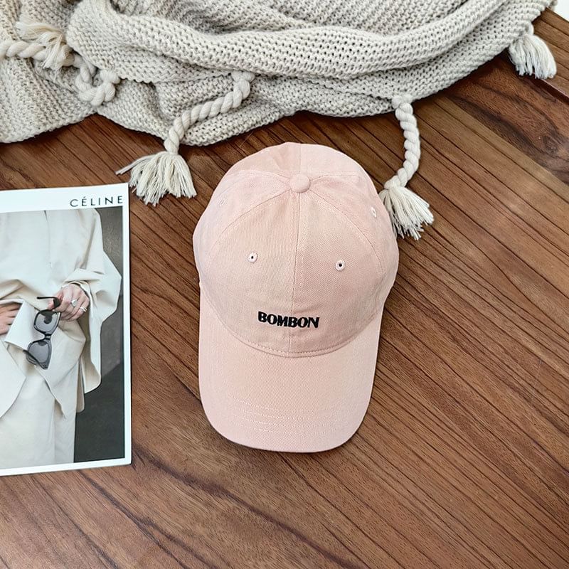 Cap Baseball Embroidered Lettering