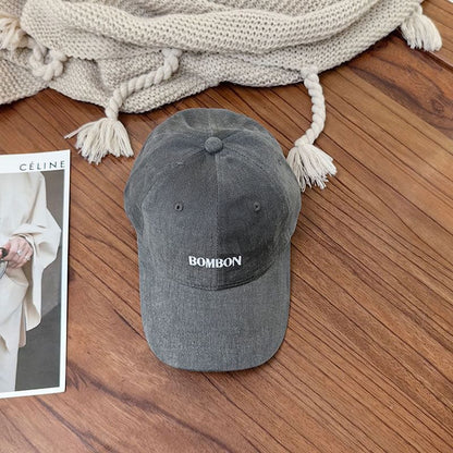 Cap Baseball Embroidered Lettering