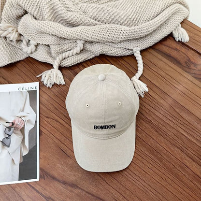 Cap Baseball Embroidered Lettering