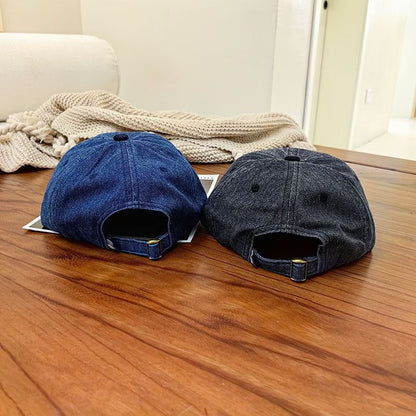 Lettering Corduroy Embroidered Cap