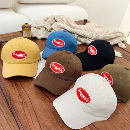 Lettering Applique Baseball Cap